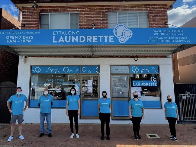 The team outside the new space in Ettalong.