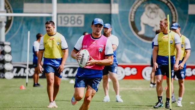 New Canterbury halfback Kyle Flanagan at Belmore. Credit: Bulldogs Digital