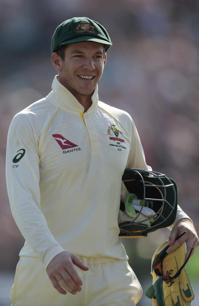 Australia's Tim Paine walks from the pitch after England won. (AP Photo/Jon Super)