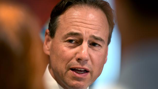 Federal Minister for Health Greg Hunt has announced funding for research into rare cancers and diseases. Picture: AAP Image/Joe Castro