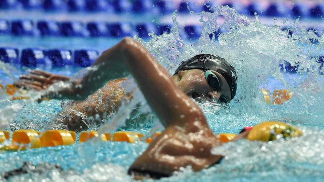 Ledecky and Titmus square off in the pool in South Korea. Picture: AFP