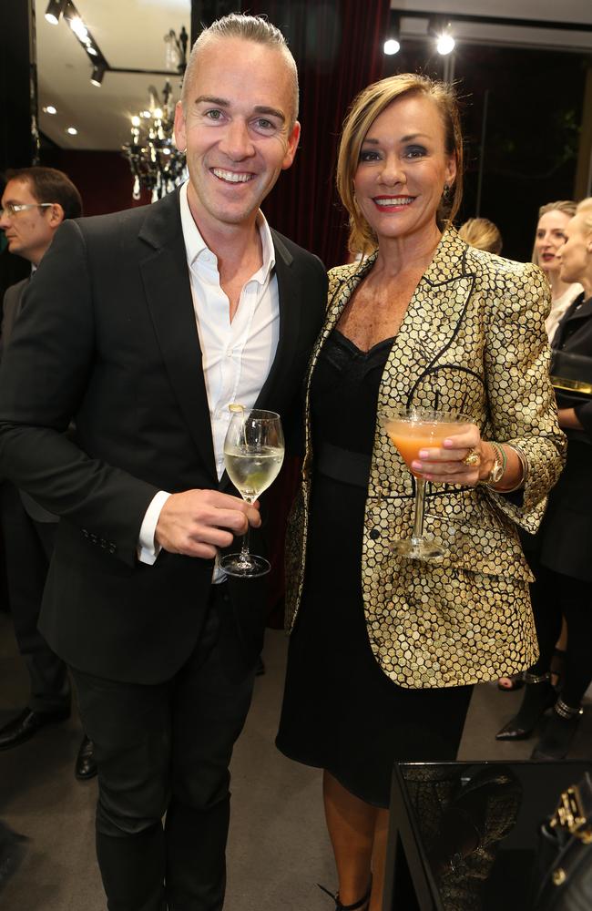 Dolce and Gabbana store opening. Grant Smillee and Ann Peacock. Picture: Julie Kiriacoudis