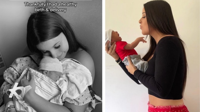 Nikki Salazer has shared videos of her pregnancy, where she didn't show the entire time. Source: TikTok @nikkisalazar_