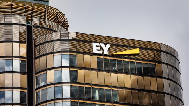 EY Oceania will slash roles as the latest firm to face a round of lay-offs, amid a pullback in consulting and audit spend. Picture: ChrisPavlich/The Australian