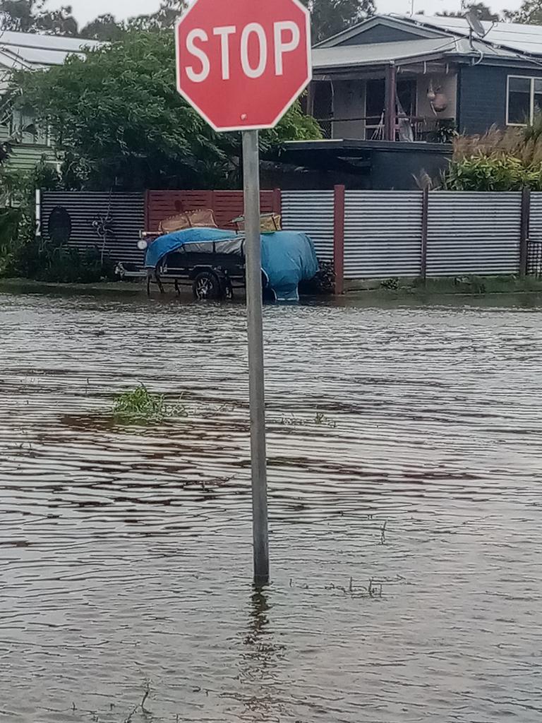 Several roads at Beachmere are underwater. PHOTO: Sandra Juleff, for Redcliffe Herald