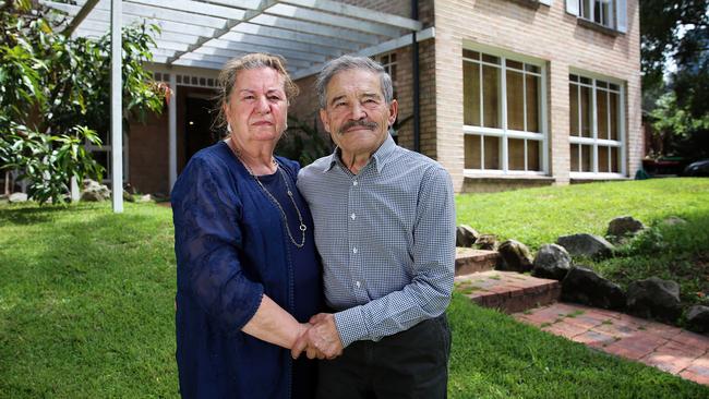  Raymond Azizi and wife Najibe pictured at their North Ryde home. Picture: Sam Ruttyn