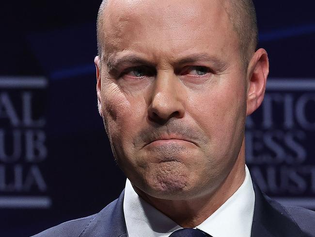 CANBERRA, AUSTRALIANewsWire Photos MARCH 30, 2022: Treasurer Josh Frydenberg addressed the National Press Club in Parliament House, Canberra. Picture: NCA NewsWire / Gary Ramage