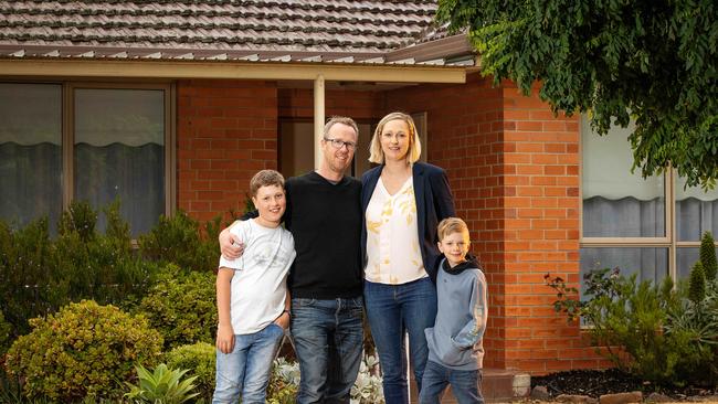 Brian, Anna and their two sons have made great use of both Cheltenham and Southland train stations ahead of listing their home at 6 Tomar Court. Picture: Mark Stewart