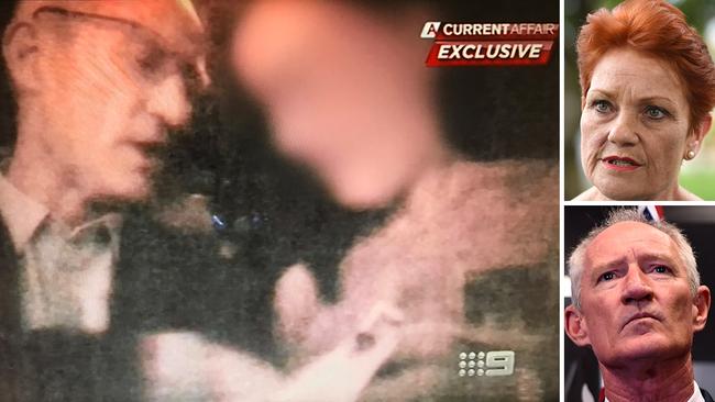 One Nation's Steve Dickson is captured talking to an exotic dancer in footage aired on A Current Affair. Pauline Hanson has accepted his resignation this morning.