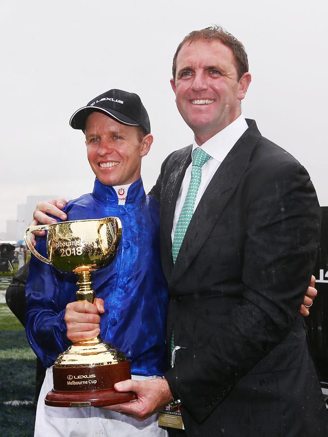 McEvoy after winning the 2018 Melbourne Cup. Photo by Michael Dodge/Getty Images