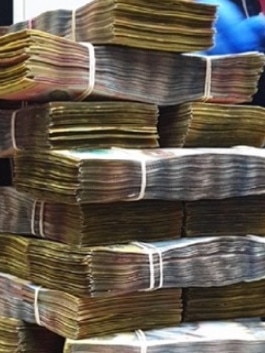 More than $1m in cash was allegedly located by police in the home. Picture: NSW Police