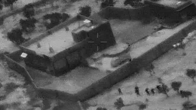 US Special Forces move towards the compound of Islamic State leader Abu Bakr al-Baghdadi. Picture: AP