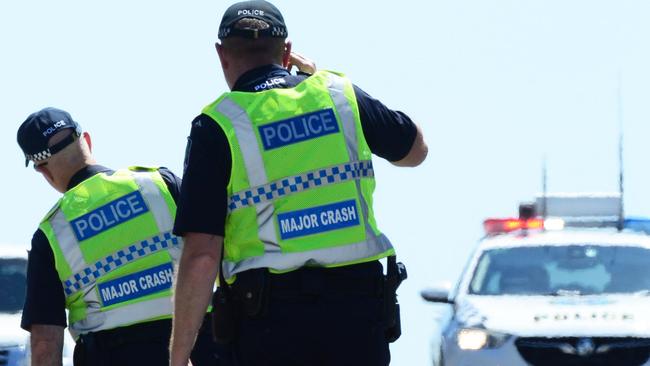 Major Crash Investigators at Murray Bridge last year. Picture: Michael Marschall (File)