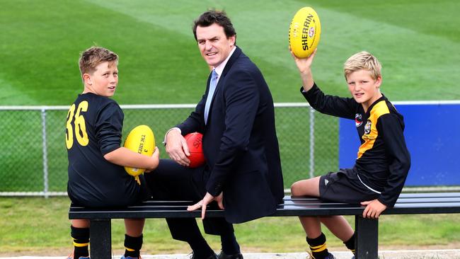 Richmond chief executive Brendon Gale has thrown his support behind Tasmania's bid for an AFL team in the past. Picture: Kim Eiszele