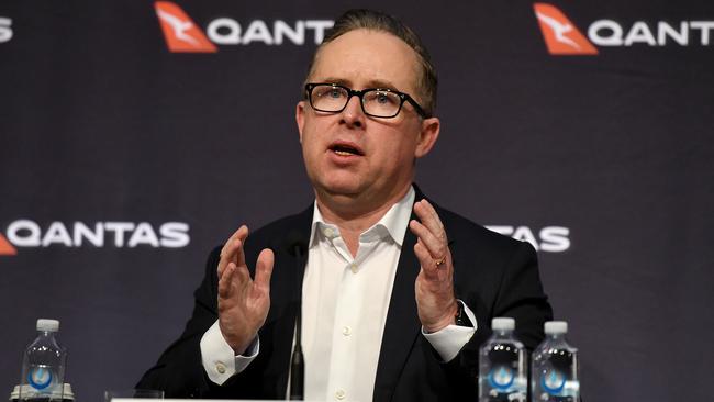 Qantas chief executive Alan Joyce. Picture: AAP Image/Bianca De Marchi