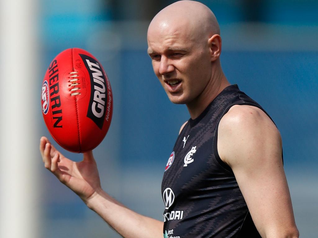 Sam Docherty only got back to training with the Blues in December. Picture: AFL Photos/Getty Images