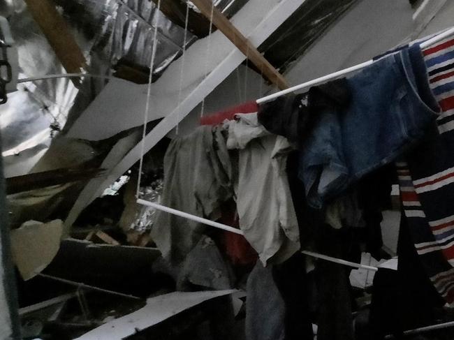 Ben Owen’s wife and daughters were trapped in their Cockatoo home after a tree crashed through the roof.