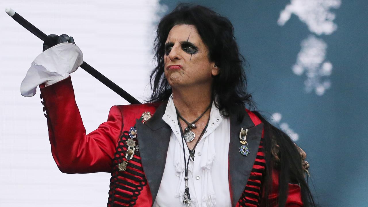 Alice Cooper performed at the Fire Fight Australia concert raising money for bushfire relief. Picture: Richard Dobson