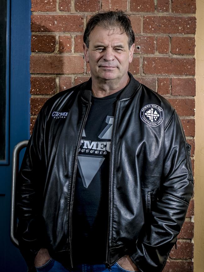 Firebrand CFMEU state secretary, John Setka. Picture: Roy VanDerVegt