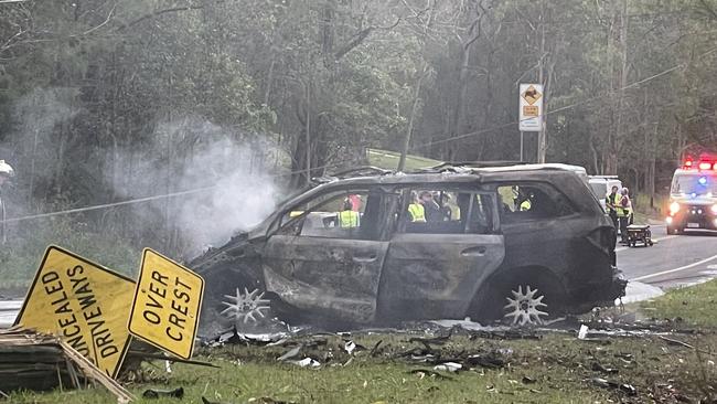 The Gold Coast hinterland crash that killed three people.