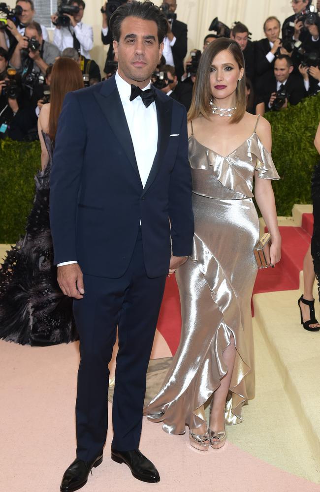 Rose Byrne and her partner Bobby Cannavale, at The Metropolitan Museum of Art Costume Institute Benefit Gala. Picture: Charles Sykes/Invision/AP