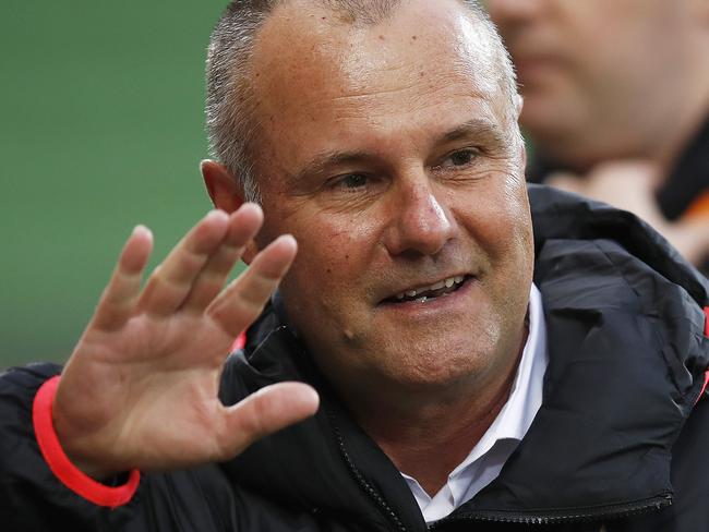 MELBOURNE, AUSTRALIA - MARCH 14: Wanderers caretaker coach Jean-Paul de Marigny is seen prior to the round 23 A-League match between Melbourne City and the Western Sydney Wanderers at AAMI Park on March 14, 2020 in Melbourne, Australia. (Photo by Daniel Pockett/Getty Images)