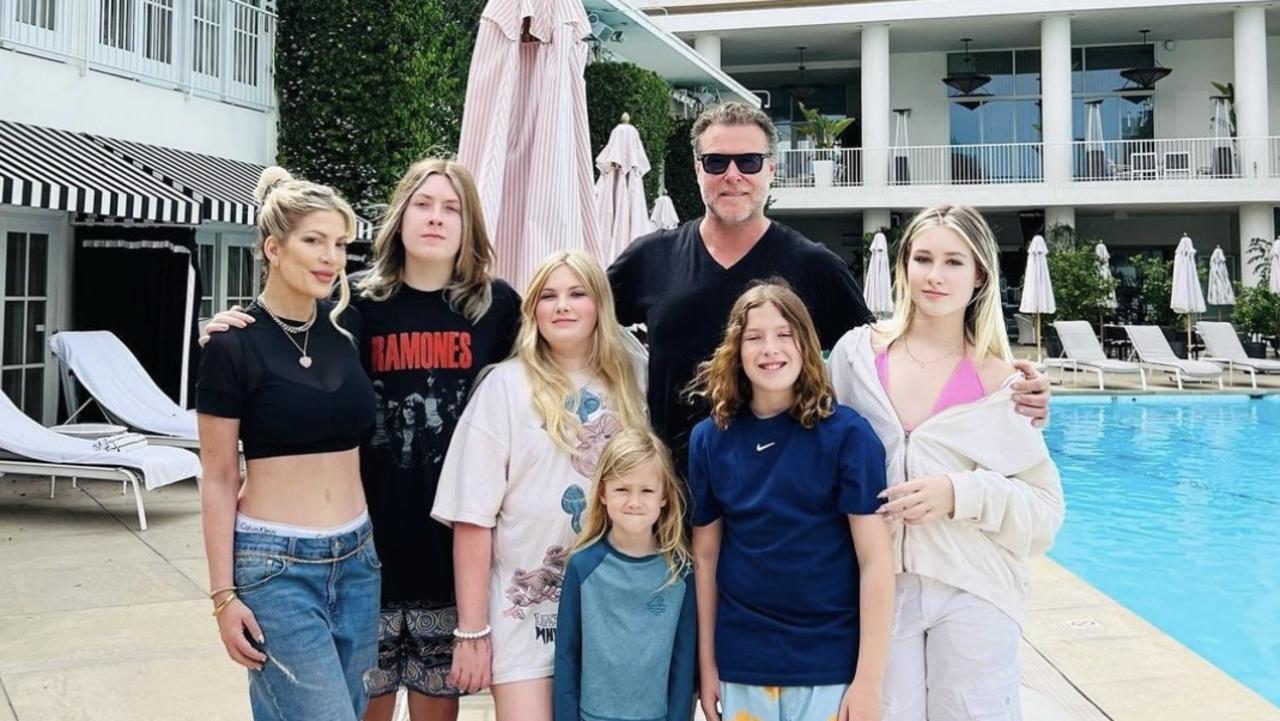 Dean McDermott, Tori Spelling, and their kids. Picture: Instagram