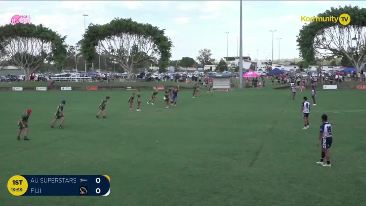 Replay: AU Superstars v Queensland Fiji (U16 boys) - 2024 Pacific Youth Rugby Festival Day 2