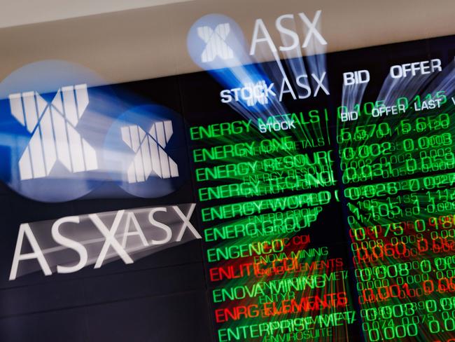 SYDNEY, AUSTRALIA - NewsWire Photos, October 29 2024. GENERIC. Stocks. Finance. Economy. Stock price ticker of the Australian Stock Exchange, ASX, at their offices on Bridge Street. Picture: NewsWire / Max Mason-Hubers