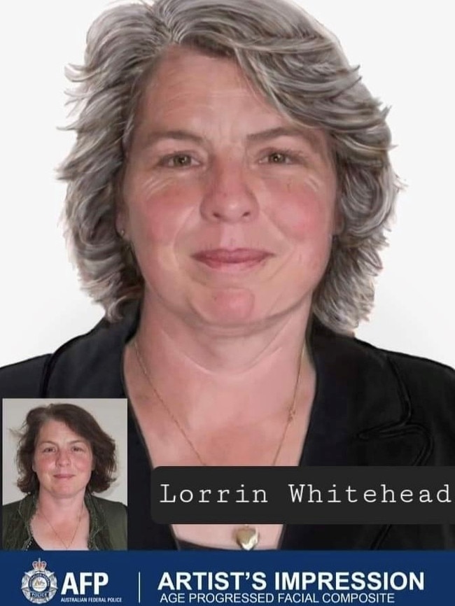 A police image of how police believe Lorrin Whitehead would look today.