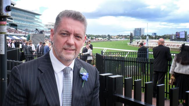 Crown Resorts chief Ciaran Carruthers at Derby Day, Flemington. Picture: Luis Enrique Ascui