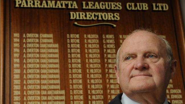 Former Parramatta Leagues club president Alan Overton in 2009.