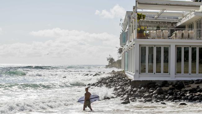 Burleigh Pavilion during high tide. Picture: Jerad Williams