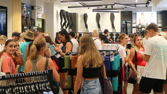 A massive line led to shopping glory at the opening of the LSKD store in the Sunshine Plaza in Maroochydore on March 30.