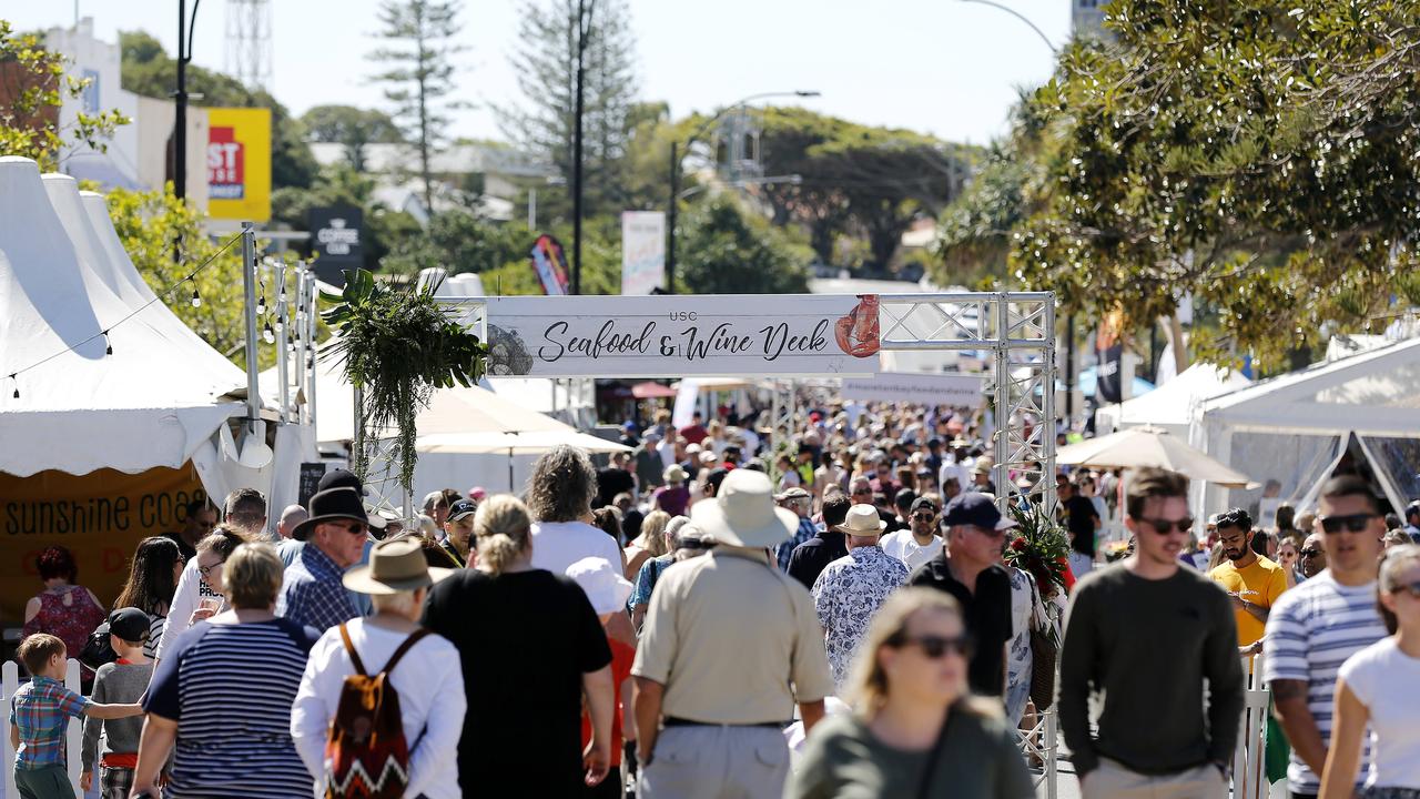 The Moreton Bay Food and Wine Festival is scheduled for this Friday through to Sunday on in Apex Park, Woody Point, north of Brisbane. Picture: Josh Woning/AAP