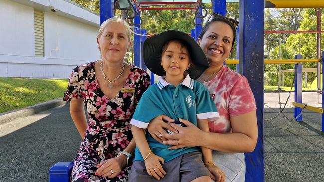 Kuluin State School - Principal Corrie Connors, Daisy and Kim.