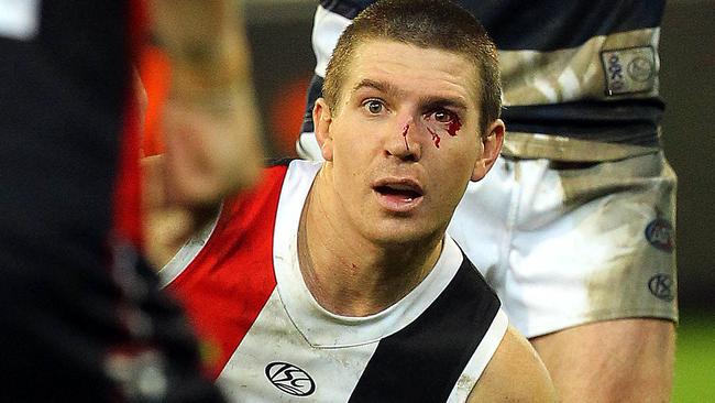 Steven Baker was uncompromising with his attack on the footy - and sometimes the man.