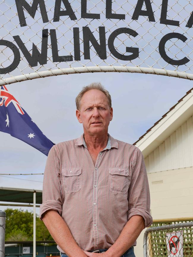 Andrew Parsons, President of the Mallala Bowling Club where the couple were members. Picture: AAP/Brenton Edwards