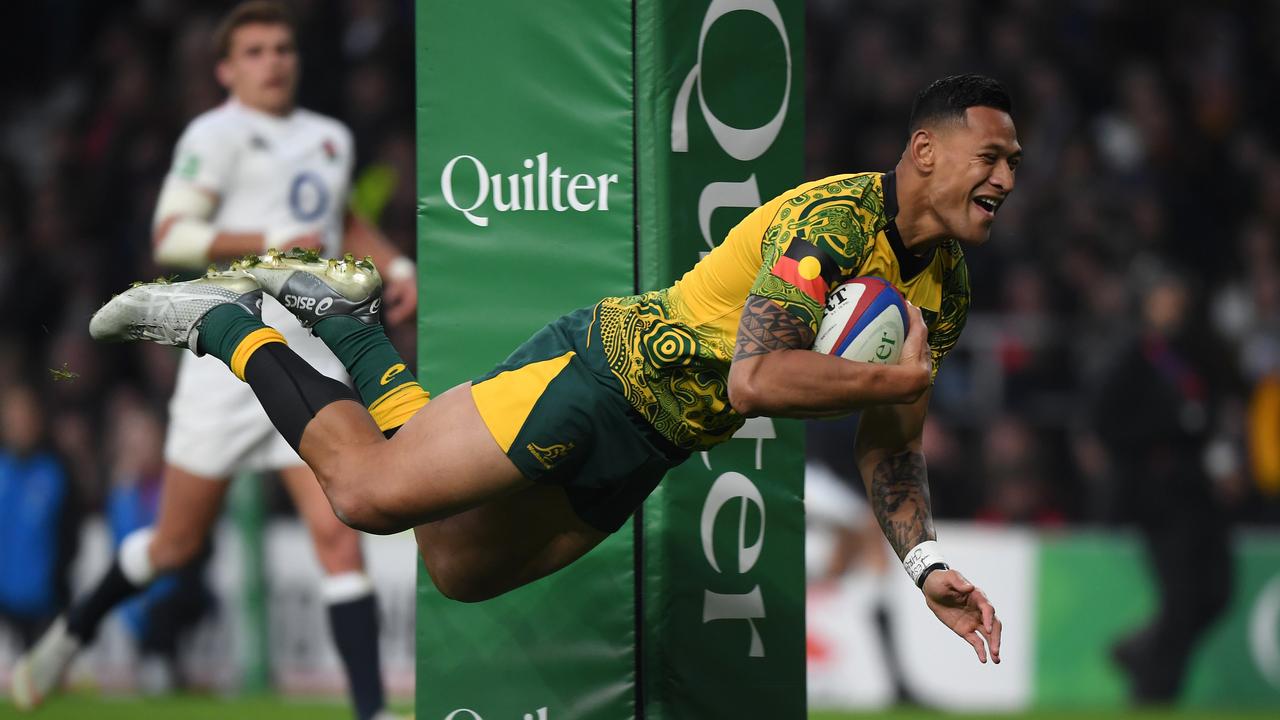 Israel Folau was a 73-Test star for the Wallabies. Picture: Shaun Botterill/Getty Images