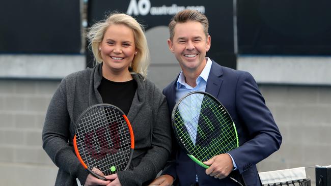 Dokic with Todd Woodbridge, a former doubles champion and now fellow tennis commentator who encouraged her to get in front of the camera.