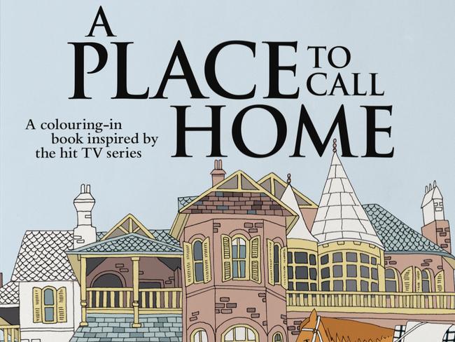 The A Place To Call Home colouring book will keep you busy. Picture: Supplied/Foxtel.