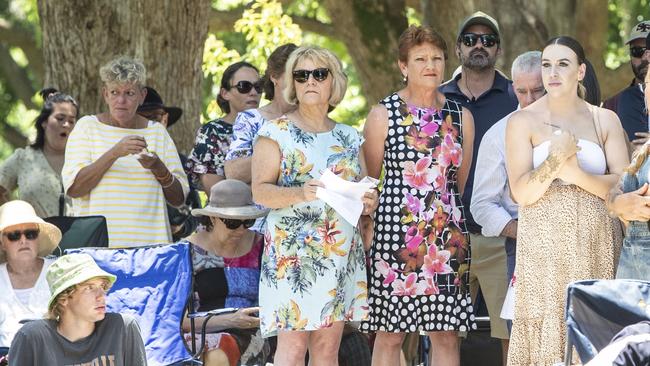 Senator Pauline Hanson at the pro-choice community barbecue in Queens Park. Wednesday, December 22, 2021. Picture: Nev Madsen.