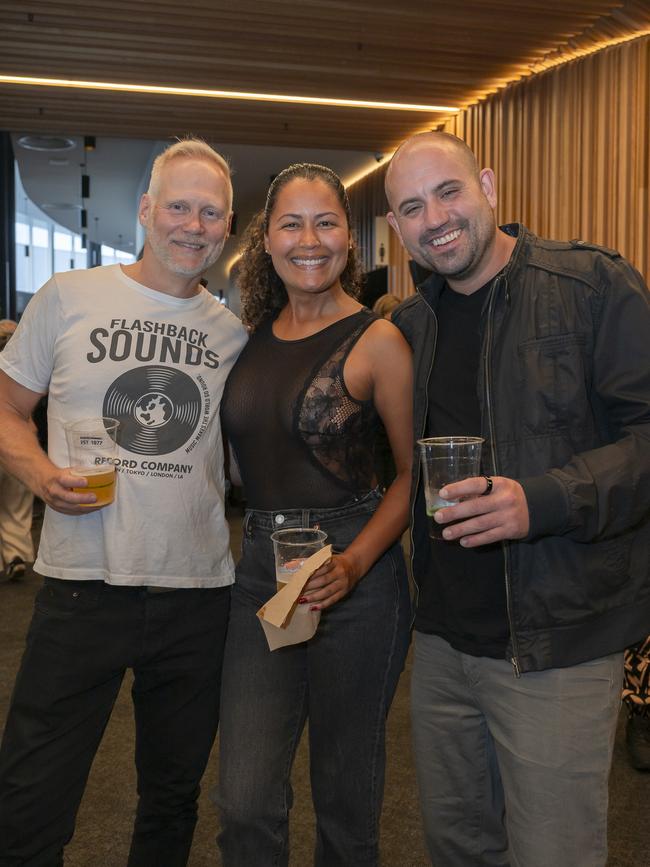 Roxette in Concert 2025 - Joakim Karlsson, Tais Galli and Pontus Gustafsson at MyState Bank Arena. Picture: Caroline Tan