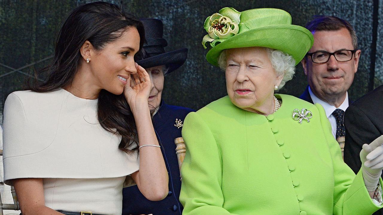 Meghan hit the ground running as a royal with an outing with the Queen. Picture: Jim Clarke/ POOL/AFP