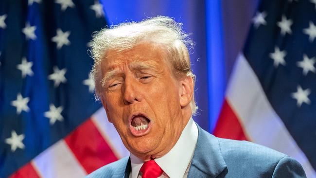 Donald Trump meets House Republicans in Washington on Wednesday. Picture: AFP