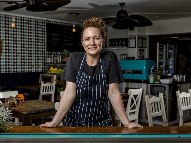 Katrina Barlow from Cafe All Sorts in Kirra. Picture: Jerad Williams