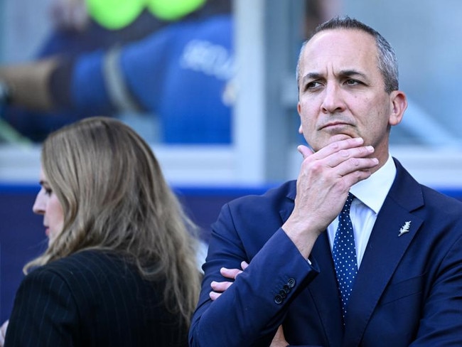 NRL CEO Andrew Abdo met with Kotoni Staggs in 2021 to discuss his possible sacking from the game. Pic: NRL