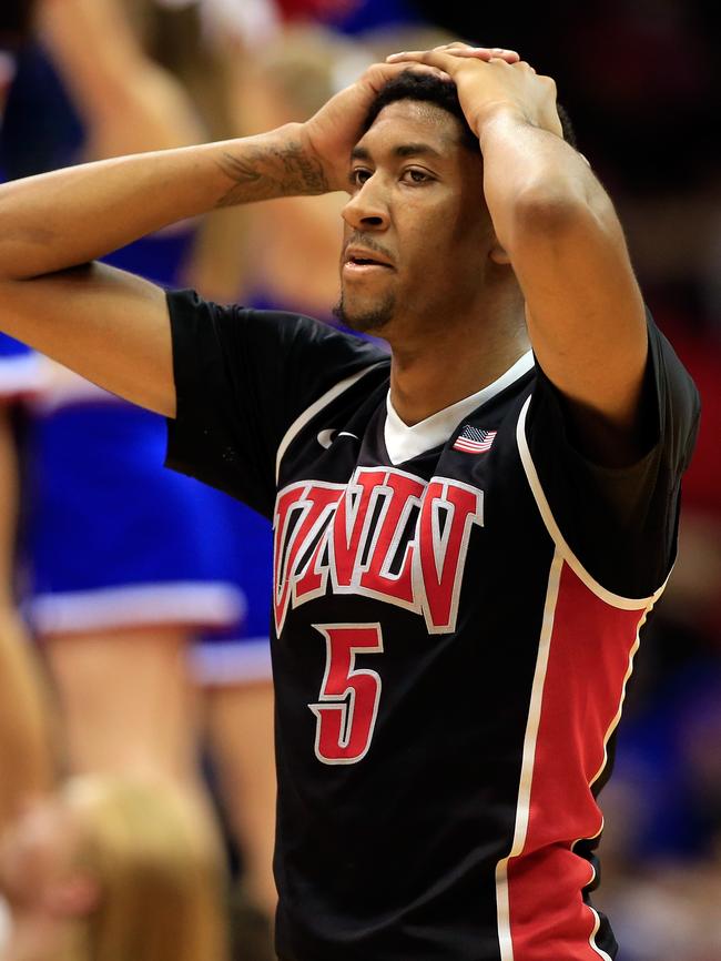 Christian Wood during his days with the UNLV Rebels. (Photo by Jamie Squire/Getty Images)