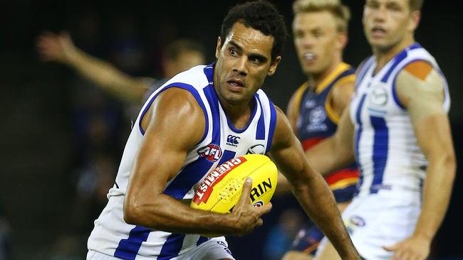 Daniel Wells is yet to decide if he’ll leave North Melbourne. Picture: George Salpigtidis