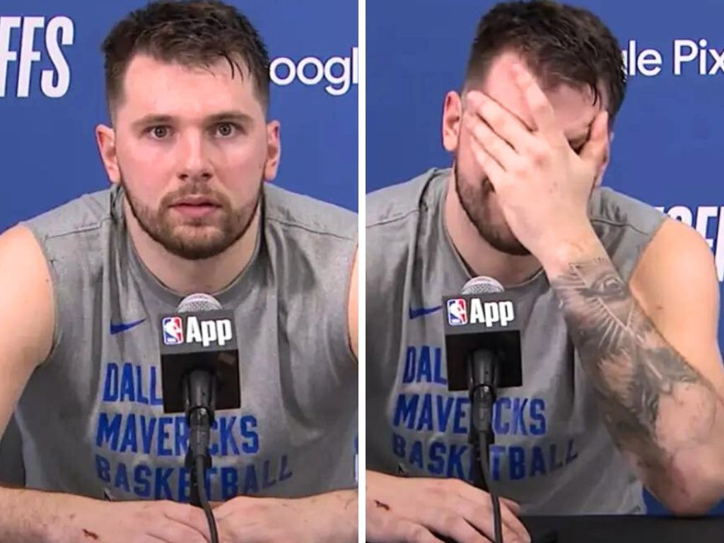 Luka Doncic couldn't believe what was happening.